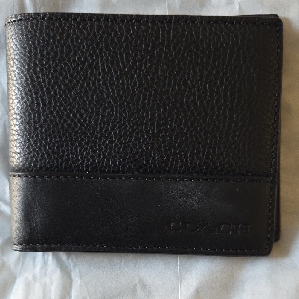 Coach Black Leather Wallet